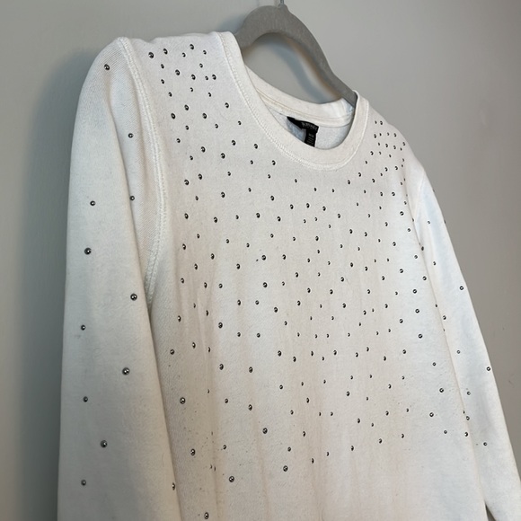 White Buffalo sweatshirt studded silver - Picture 2 of 2